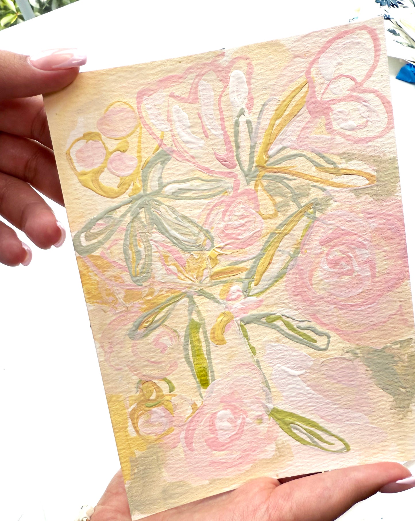 Floral Abstract Acrylic