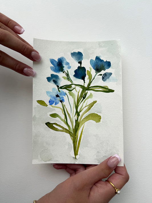 Wild Blue Mountain Flowers
