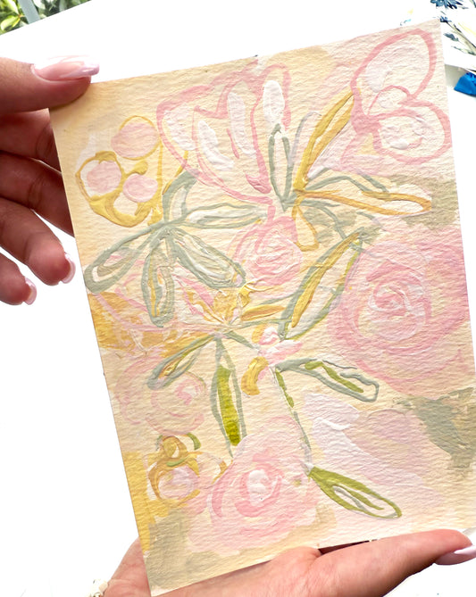 Floral Abstract Acrylic